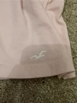 Hollister Pink Cropped T-Shirt thumbnail 2