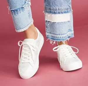 No Name Women's Arcade Metallic Lace Up Sneakers White Silver Size 9 / 40 thumbnail 1
