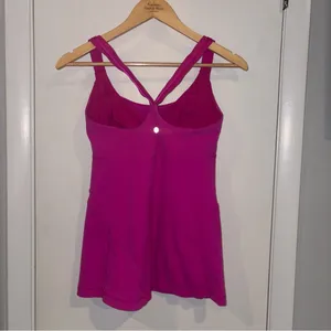 Lululemon Women’s Cross My Heart Tank Top. Color: Paris Pink. Size: 4. thumbnail 6