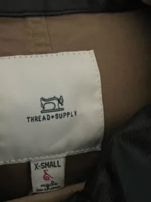 Thread&Supply Women’s Khaki Utility Jacket with Black Collar thumbnail 5