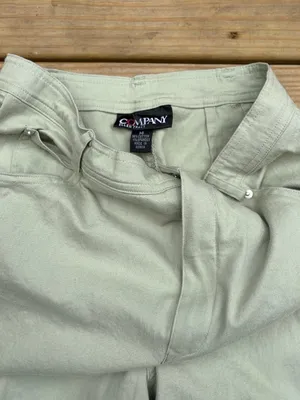 Ellen Tracy Company Women’s Size 4 Sage Green Stretch Straight Leg Pants thumbnail 2