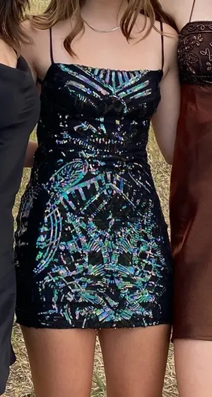 Lucy in the Sky Sequin Dress Iridescent thumbnail 1