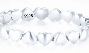 Antian Accessories™ 925 Silver Heart Ring Size 8 thumbnail 1