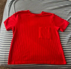 Bright Red Cropped Top Size M thumbnail 1
