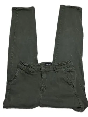 Well Worn Olive Cargo Pants Womens 6/28 Utility Stretch Straight Leg Green thumbnail 2