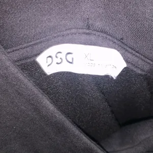 DSG Unisex XL High Neck Black Pullover Sweatshirt Hoodie Fleece thumbnail 6