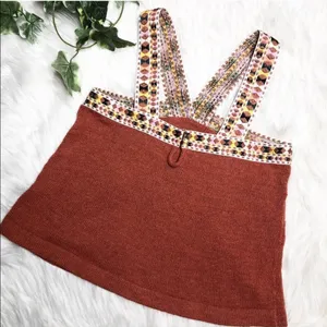NWT Madewell Embroidered Swing Sweater Tank Small thumbnail 4
