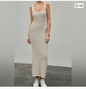 Blu Pepper striped maxi dress thumbnail 6