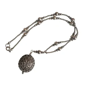 Artisan Bali Sterling Silver Graduated Bead Lariat Necklace thumbnail 7