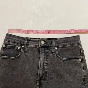 Madewell The Perfect Vintage Jean Black Wash Mom Jeans Size 25 thumbnail 7
