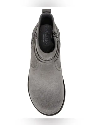 Bzees Grey Slip-On Ankle Booties Size 9 Wide thumbnail 8