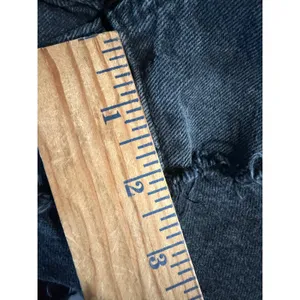 Levis 501 Original Womens Cutoff Denim Shorts Faded‎ Black Button Fly Size 29 thumbnail 6