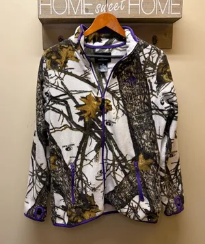 Mossy Oak Womens Camouflage Fleece Zip Up Jacket thumbnail 1