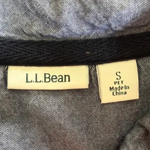 LL Bean Coral White Striped‎ Rugby Henley Shirt Long Sleeve Womens Small thumbnail 3
