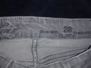 Levis 6 Gray Jeans Rivet Flap Pocket Shorts thumbnail 4