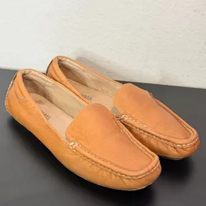 Michael Kors Driving Loafers Womens 5.5 Tan Leather Moc Toe Slip On Shoes thumbnail 9