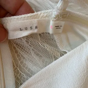 By the Lace-Sides White Lace Dress by Lush Size Small thumbnail 4