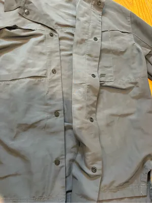 Fabletics Charcoal Gray Snap Front Utility Jacket Size Medium thumbnail 5