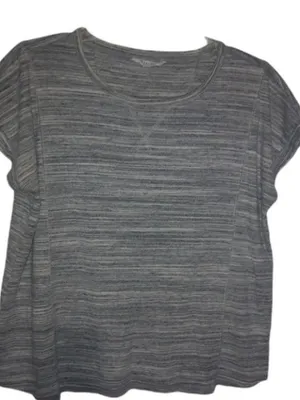 Athleta M Gray Heathered Workout Top thumbnail 1