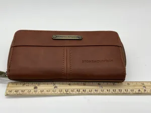 Stone Mountain Wallet Womens One Size Brown Leather Zip Around ID Card Slots thumbnail 7