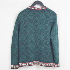 LL Bean Nordic Cotton Cardigan Sweater Medium thumbnail 4
