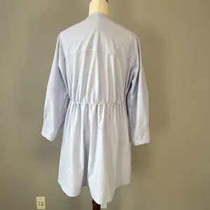 Lululemon Womens WovenAir‎ Snap Button Front Dress Size 4 Heathered Pastel Blue thumbnail 7