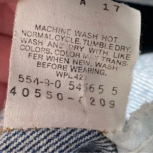 Vintage Levi's Acid Washed Orange Tab 550 Relaxed Taper Jeans Denim 36 X 32 thumbnail 14