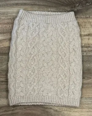 Free People Tan Cable Knit Mini Skirt Women’s Small thumbnail 1