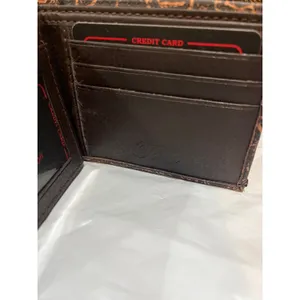 Tems Handcrafted Western Fashion Bi Fold Wallet Studded Vegan Leather Boxed thumbnail 6