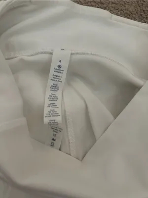 lululemon athletica White Athletic Capri Shorts with Mesh Insets thumbnail 5