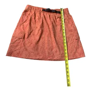 Aspen‎ Cargo Skort Large Orange Tropical Leaf Print Hiking Gorpcore Utility thumbnail 6