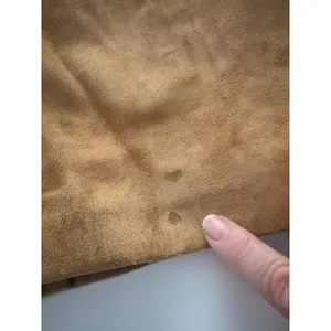 Vintage Y2K Banana Republic Genuine Leather Suede Coat Women Large Brown Jacket* thumbnail 14