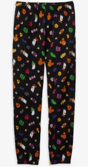 Disney Mickey Mouse Jack-o'-Lantern Halloween Women Cotton Jogger Sz XS thumbnail 1