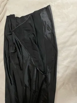International Concepts Satin Like Lace-Trim Slip Long Nightgown Black Size M NWT thumbnail 12