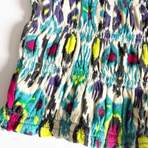 Anthropologie Womens Ikat Smocked Boho Resortwear‎ Festival Tube Top Size M thumbnail 2