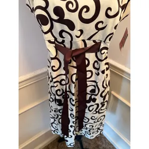 NWT Vintage R&K Originals Scroll Swirl Dress Sleeveless Midi Belted Indie Sleeze thumbnail 3