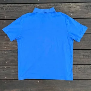 Bright Blue Modern Polo Ralph Lauren Polo Shirt w/ Embroidered Logo thumbnail 4
