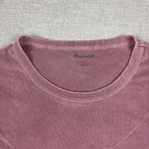 Madewell T-Shirt Womens M Purple Crew Neck Short Sleeve Tagless Jersey Top thumbnail 3