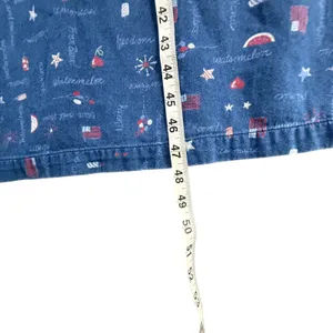 Vintage Koret‎ City Blues Petites Denim Dress Blue Novelty Patriotic Picnic Sz M thumbnail 10