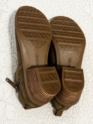 💥 TEVA Anaya Waterproof Leather Side Zip Ankle Boots Brown Women’s 7💛 thumbnail 9