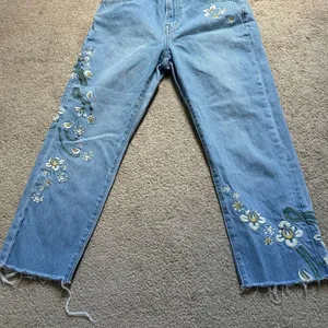Madewell The Perfect Vintage Summer Jeans Embroidered Edition Size 24 Floral thumbnail 4