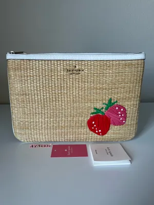 Kate Spade Picnic in the park large zip pouch thumbnail 2