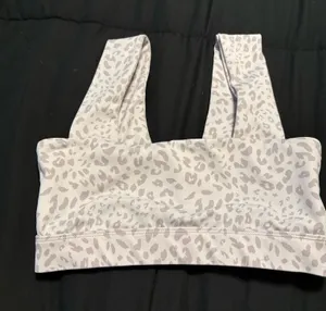 cheetah print sports bra thumbnail 1
