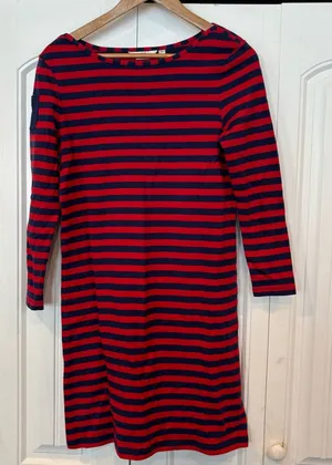 Vineyard Vines Navy And Red Stripe Dress Size‎ XXS thumbnail 1
