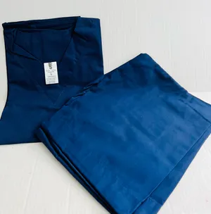 Sari Sari Navy Blue Drawstring Pants Scrub Set Size M thumbnail 1