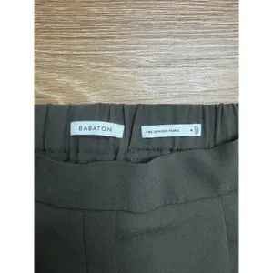 Babaton Aritzia Cohen Pants Women's 4 Dark Olive Japanese Crepe Trousers Office thumbnail 3