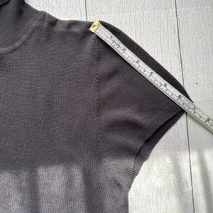 Zara Gray Knit Turtleneck Sweater Dress Size L thumbnail 6