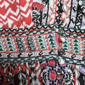 Anthropologie Beaded & Embroidered Flutter‎ Sleeve Mini Dress Size 2 thumbnail 6