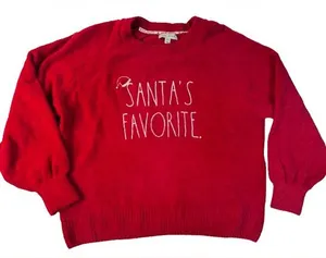Holiday Red 'Santa's Favorite' Crewneck Sweater thumbnail 1