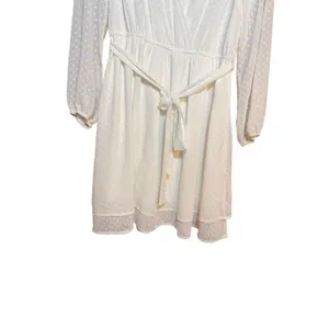 Hem & Thread Belle of the‎ Ball Dress White Swiss Dot Mini Dress Sz Small NEW thumbnail 9